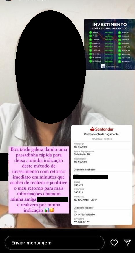 Golpe PIX - Com comprovantes pagamentos falsos. Imagem: confereloterias.com